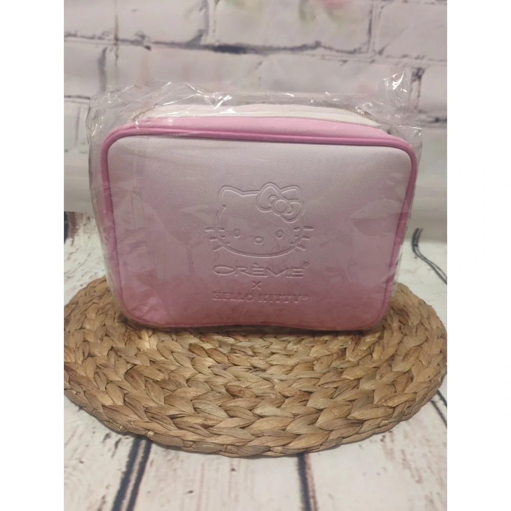The Creme Shop X Hello Kitty Travel Makeup Beauty Bag NWT